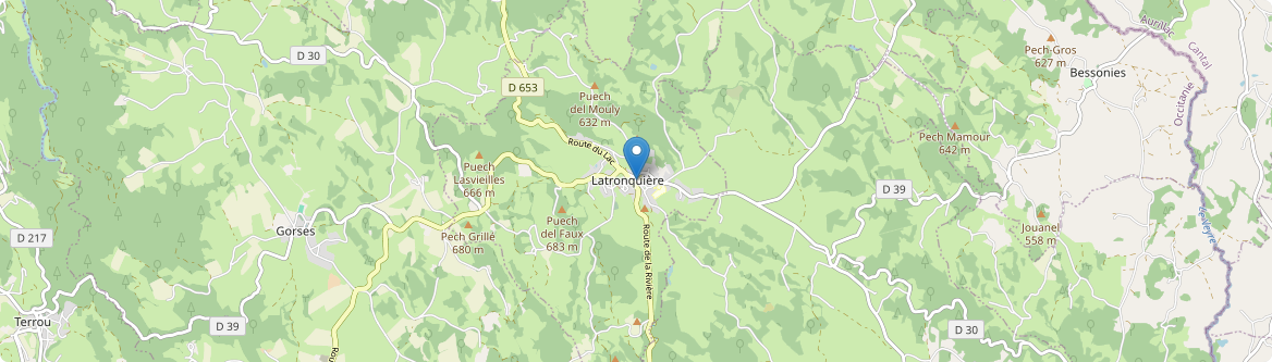 Latronquière - Carte