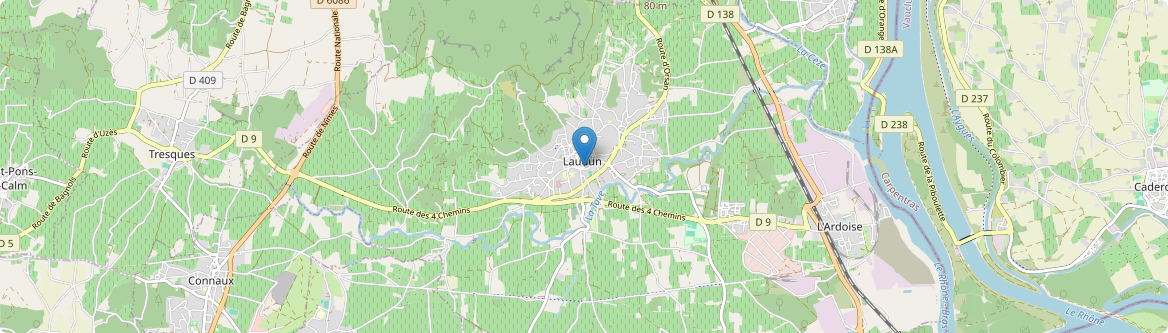 Laudun-l'Ardoise - Carte