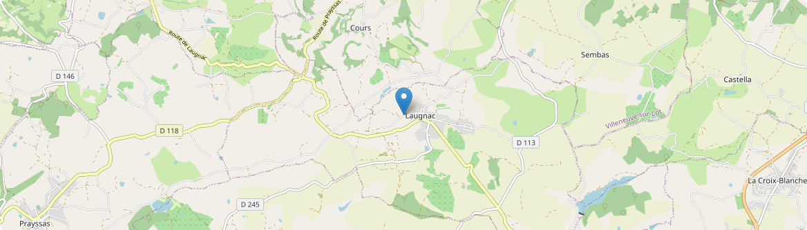 Laugnac - Carte