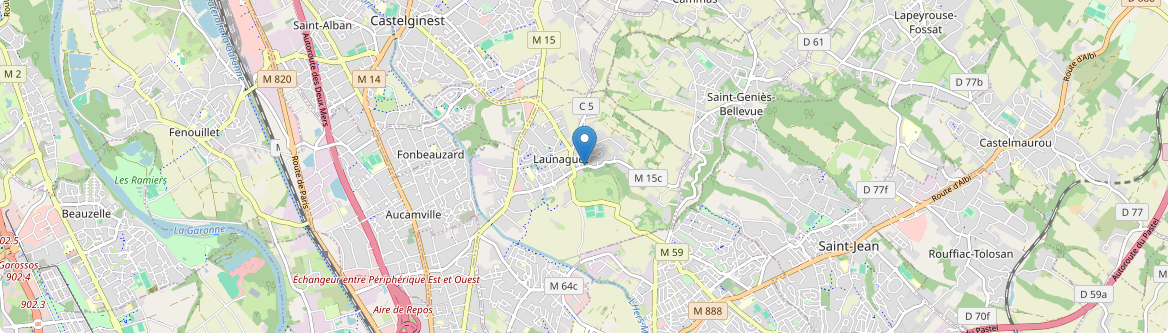 Launaguet - Carte