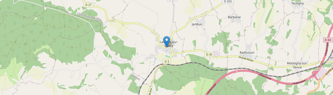 Launois-sur-Vence - Carte