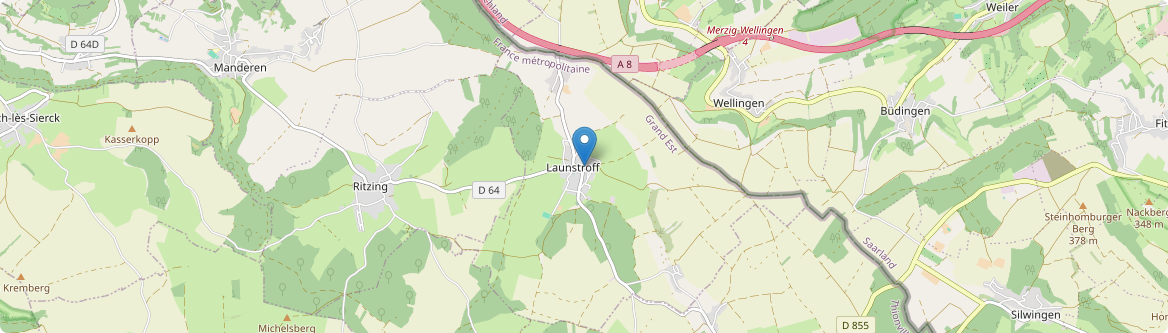 Launstroff - Carte