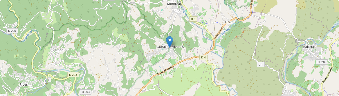 Laurac-en-Vivarais - Carte