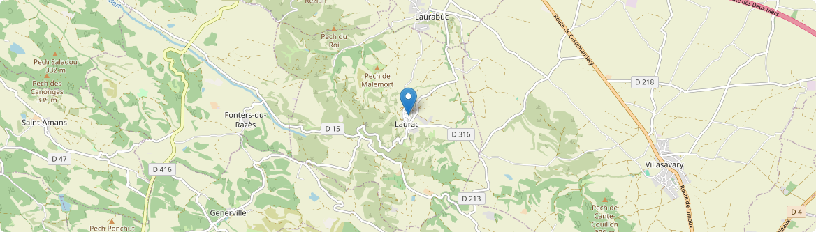 Laurac - Carte