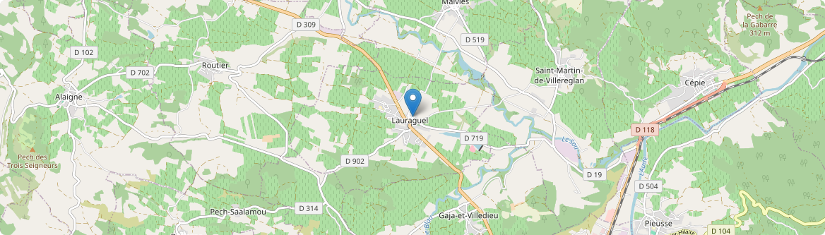 Lauraguel - Carte