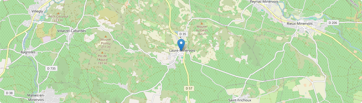 Laure-Minervois - Carte