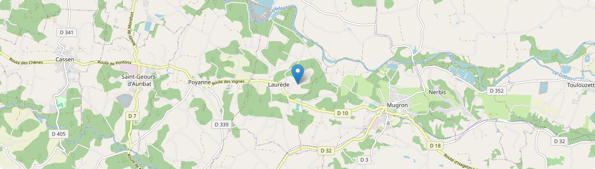 Laurède - Carte