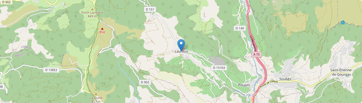 Lauroux - Carte