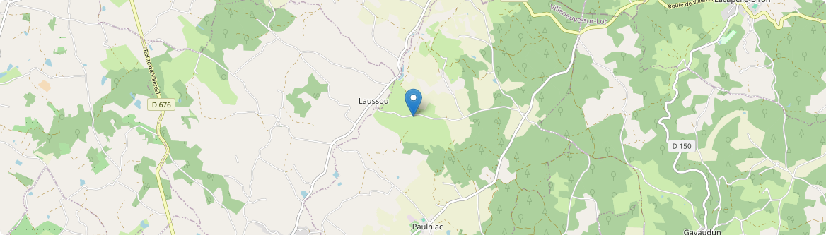 Laussou - Carte
