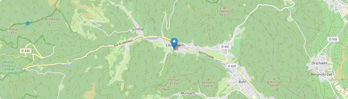 Lautenbachzell - Carte
