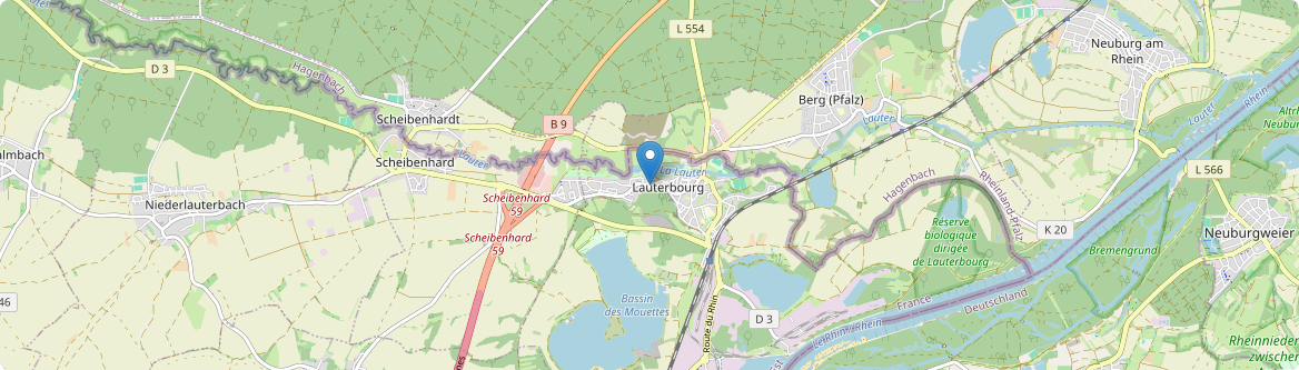 Lauterbourg - Carte