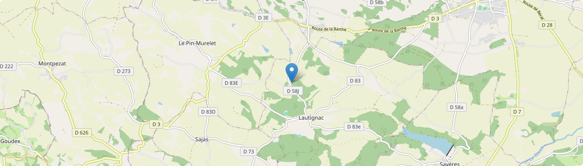 Lautignac - Carte
