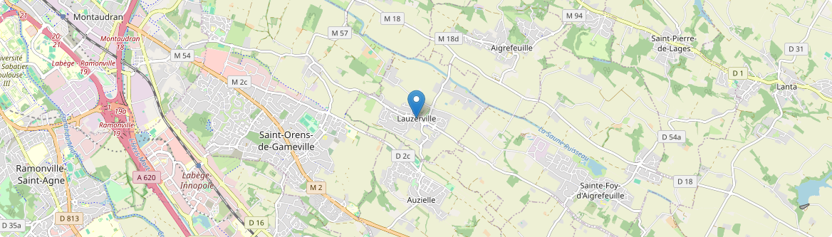 Lauzerville - Carte