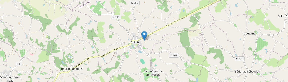 Lauzun - Carte