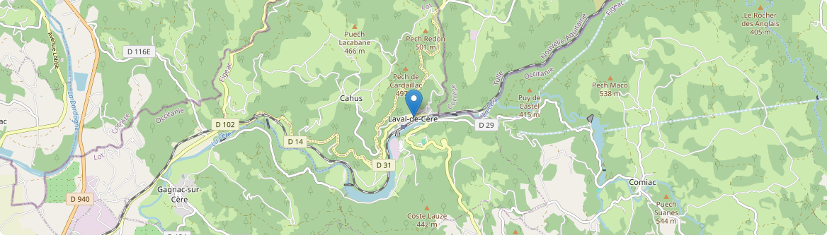 Laval-de-Cère - Carte