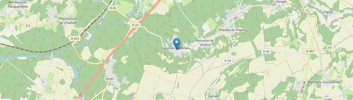 Laval-en-Laonnois - Carte