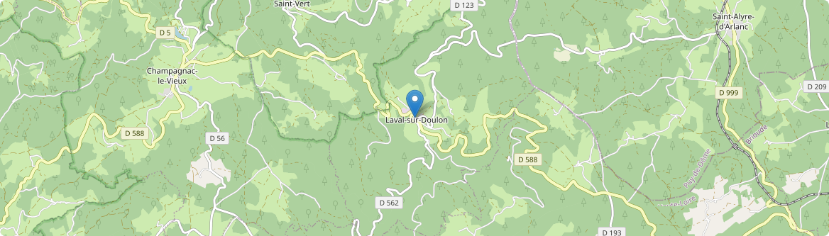Laval-sur-Doulon - Carte
