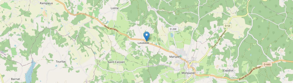 Lavalade - Carte