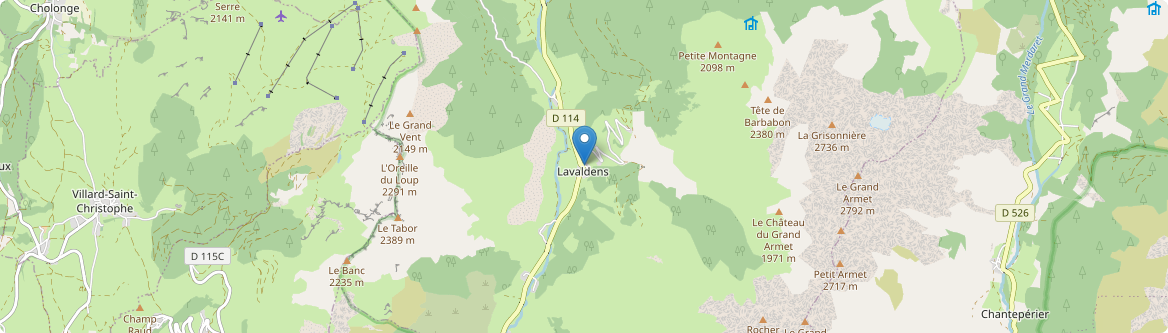 Lavaldens - Carte