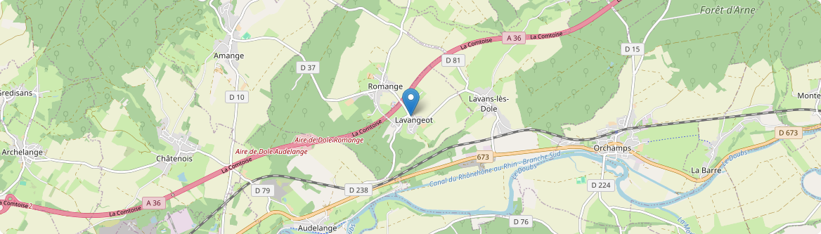 Lavangeot - Carte