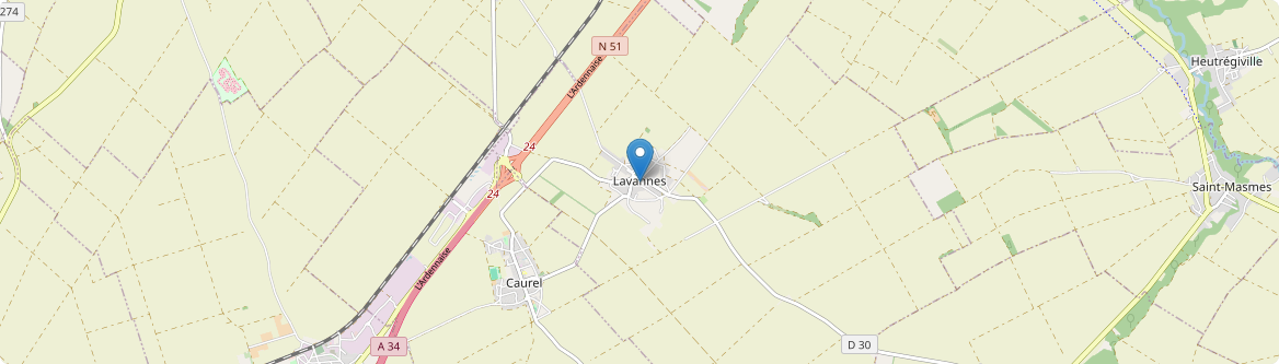 Lavannes - Carte