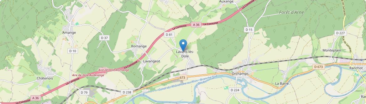 Lavans-lès-Dole - Carte