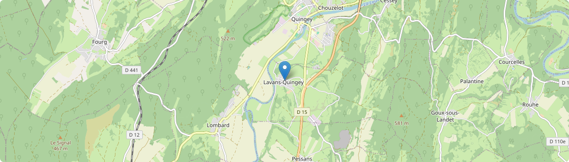 Lavans-Quingey - Carte