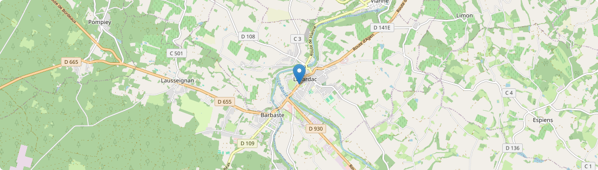 Lavardac - Carte
