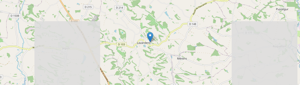 Lavardens - Carte