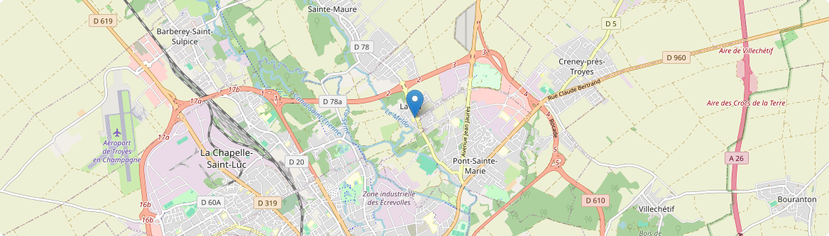 Lavau - Carte