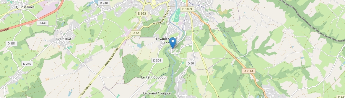 Lavault-Sainte-Anne - Carte