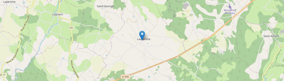 Lavaurette - Carte