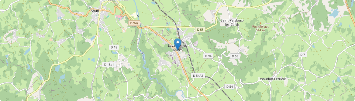 Lavaveix-les-Mines - Carte