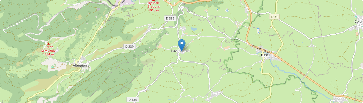 Laveissenet - Carte