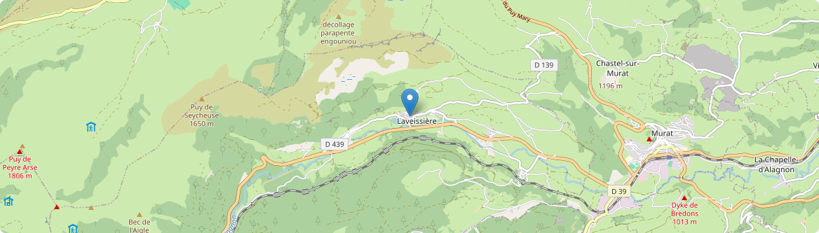 Laveissière - Carte
