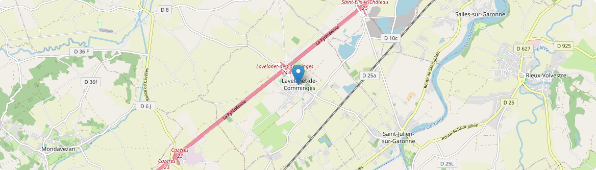 Lavelanet-de-Comminges - Carte