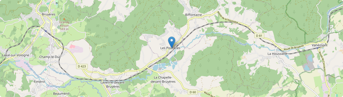Laveline-devant-Bruyères - Carte