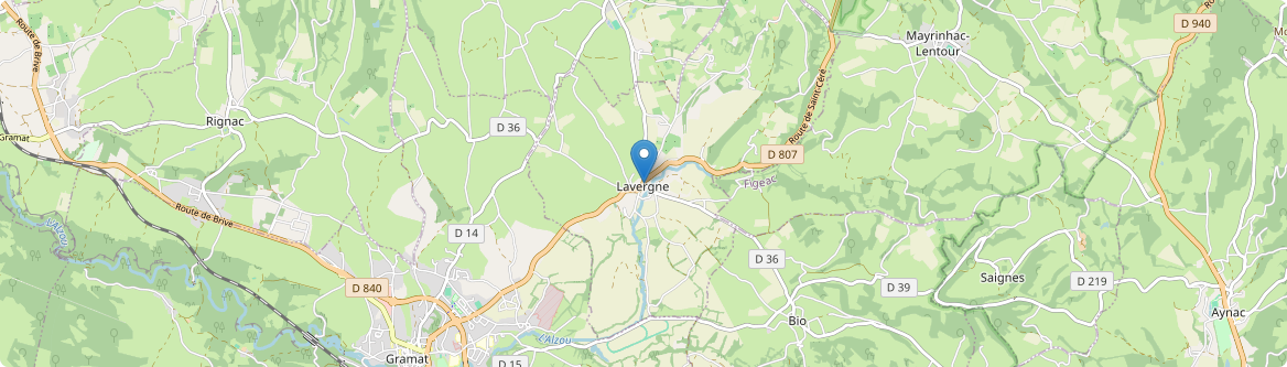 Lavergne - Carte