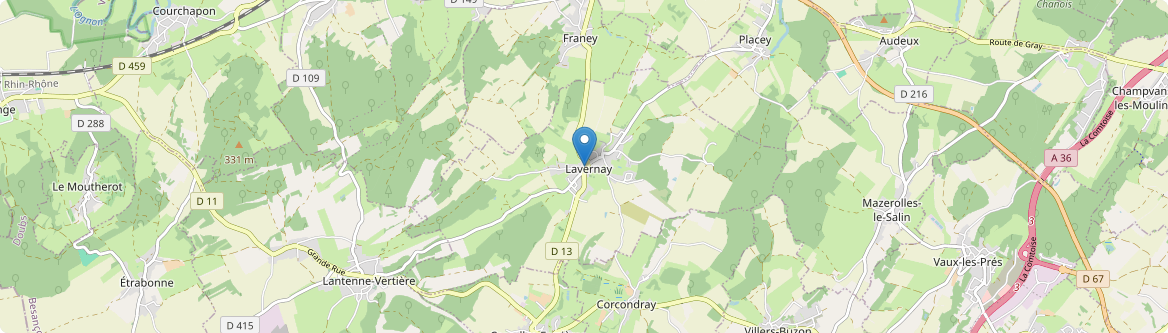 Lavernay - Carte