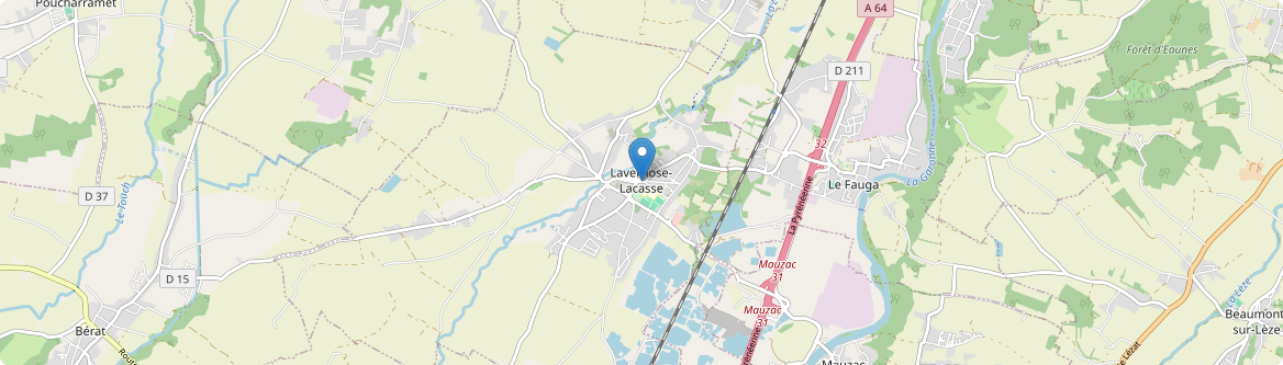 Lavernose-Lacasse - Carte