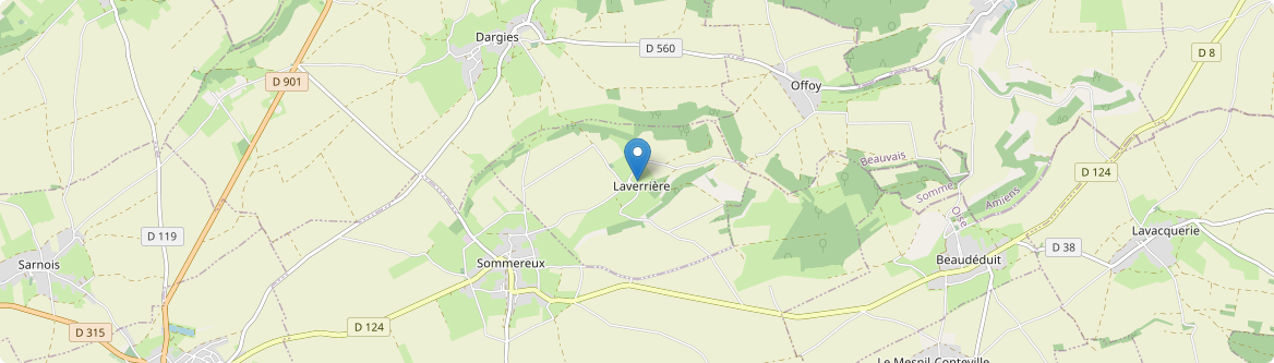 Laverrière - Carte