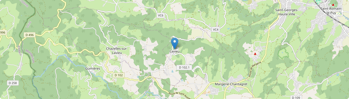 Lavieu - Carte