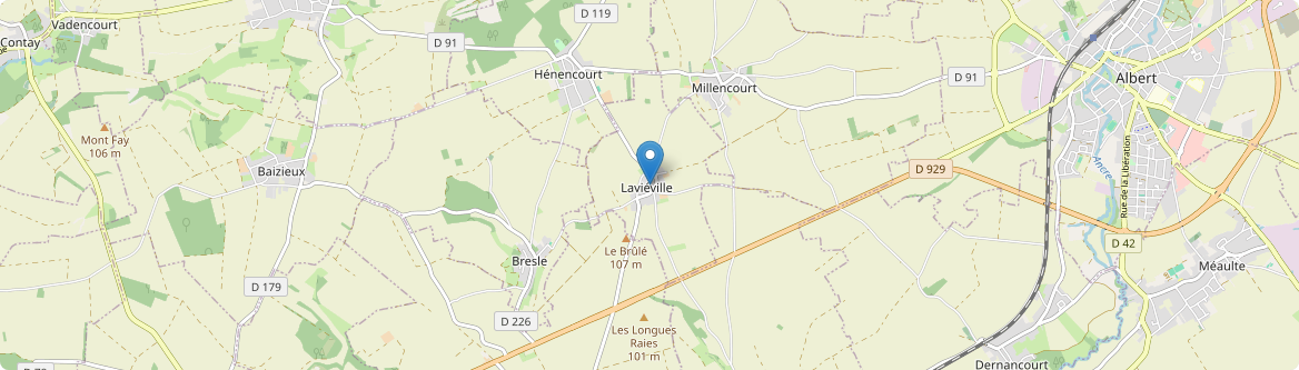 Laviéville - Carte