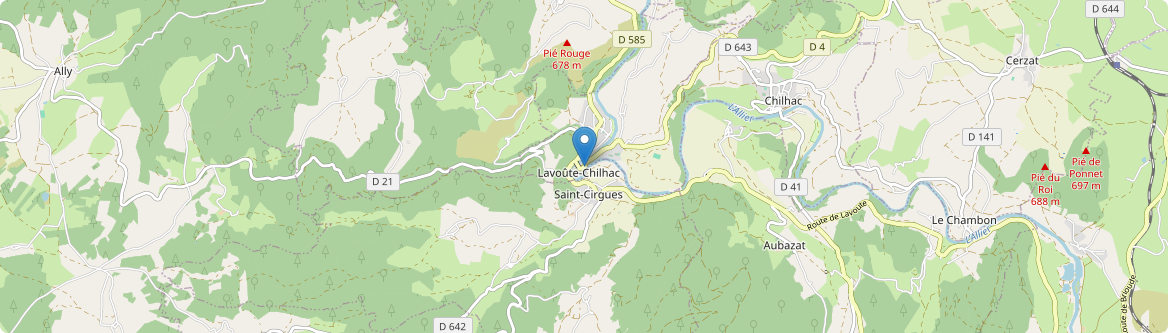 Lavoûte-Chilhac - Carte