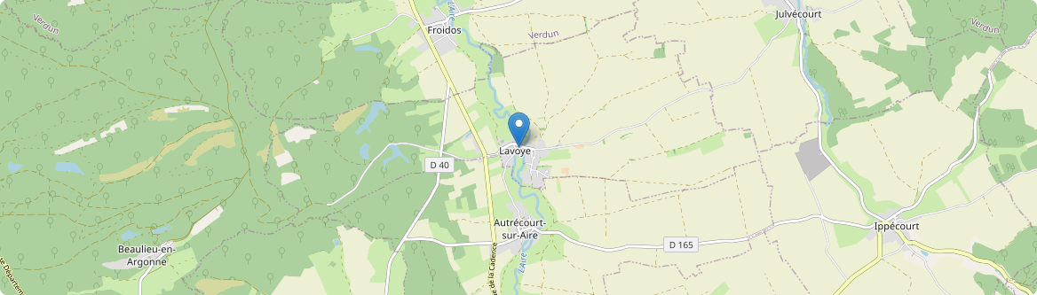 Lavoye - Carte