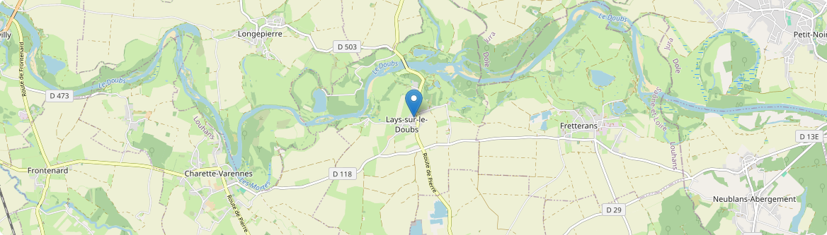 Lays-sur-le-Doubs - Carte