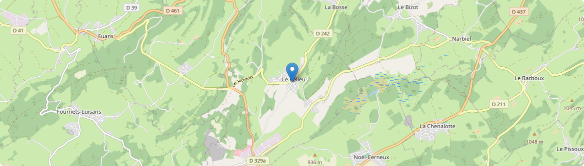 Bélieu - Carte