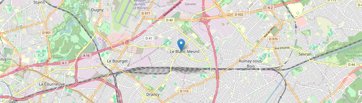 Blanc-Mesnil - Carte