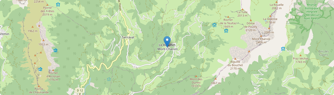 Bouchet-Mont-Charvin - Carte