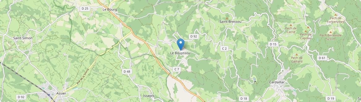 Bouyssou - Carte